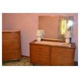 dressers and bed