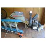 ladder, wood chipper, weed eater
