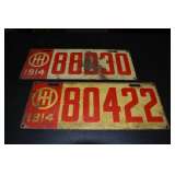 Antique Ohio License Plates