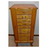 Oak Jewelry Armoire