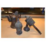Tibetan Prayer Wheel, Buddha, Teapot