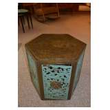 Asian Accent Table, Metal w/Gorgeous Patina