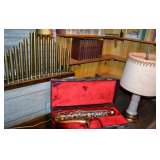 Pipe Organ Lamp, 1960s Saxophone, Bakelite Lamp