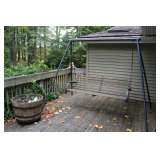 Rustic Outdoor Wood Swing
