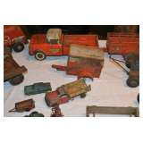 Toy Trucks, U-haul, Dumptrucks, mostly steel, some plastic