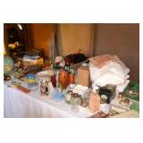Owls, glassware, pottery, cermics