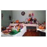 Entire room of holiday decorations