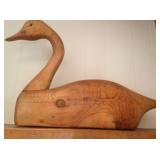 Carved swan