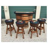 Original Art, Vintage Sailboat to Whiskey Barrel Furniture Online Estate Sale Auction