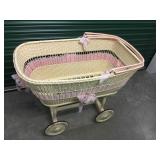 Baby Buggy and Metal Wall