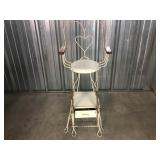 Decorative Metal Shoe Shine Chair