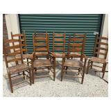 High Back Wooden Chairs with