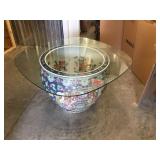 Large Ceramic Pot with Glass Top #2