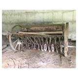 Oliver Seed Drill with Wooden Wheels