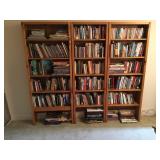 Bookshelves with Books