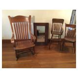 Chairs & Mirror