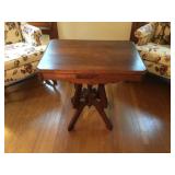 Hand-Carved Wooden Parlor Table