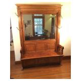 Mirrored Hall Bench