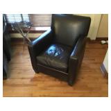 Crate & Barrel Leather Chair