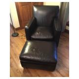 Crate & Barrel Leather Chair 2