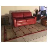 Sleeper Sofa and Area Rug