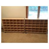 Wooden Shoe Cubbies
