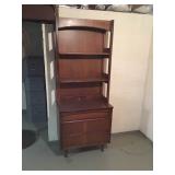Two Piece Wooden Display Unit