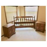 Ethan Allen Bed Frame and Nightstands