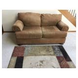 Loveseat and Rug