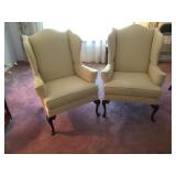Steinhafels White Wingback Chairs