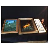 Haitian Oil Paintings, Sculptures, and More Lot