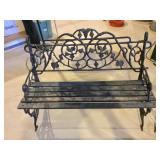 Two Iron Park Benches