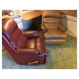 Two Leather Recliners