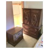 Tall Dresser with Side Table