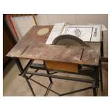 Sanding wheel table