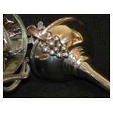 K6 French(pewter) wine Decanter sterling funnel