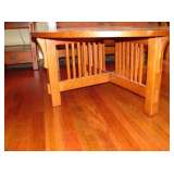 F9 Round Mission coffee table 40Lx18H