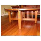 F9 Round Mission coffee table 40Lx18H