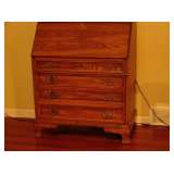 F11 Tall secretary w/glass 34Lx19Wx81H