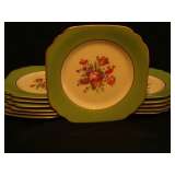 K2 12 floral plate 8" across. Matches with tea pot.