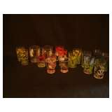 K9 Depression glasses lot 3 height varies from 3" to 4"