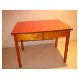 LL3 Wood Table by American Chair Co 60Lx30.5Wx29H open with both leaves, Leaves are each 10" wide, 
