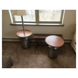 Milk Can Tables and Bench