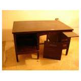 BS2 Vintage wood desk 54x34x31 