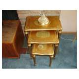 LR5 Gold nesting tables (3) Made in Italy