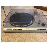 Technics Turntable and Albums