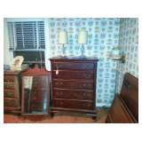 Mahogany tall chest 
