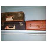 3 early suitcases 