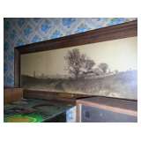 Early Oak framed Farmhouse litho