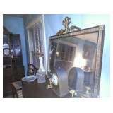 Large ornate early mirror